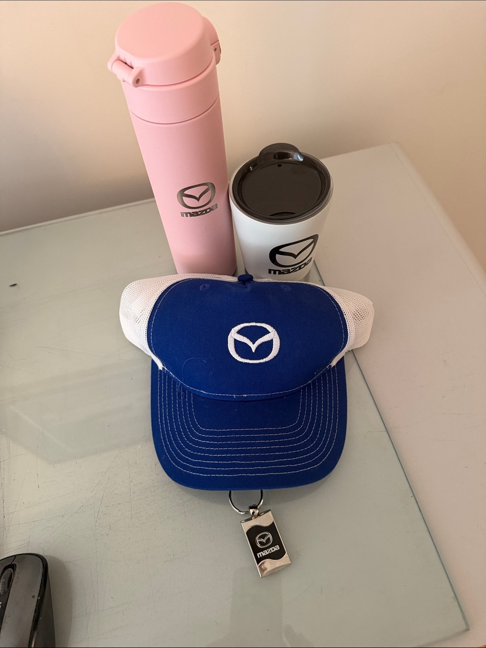 Port Authority  Royal Blue and White Mesh Cap